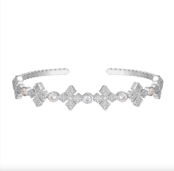 Radiant Cross Cuff, Silver