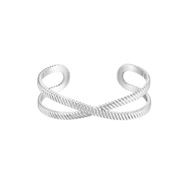 Eclipse Cuff Bracelet, Silver