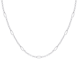Eclipse Layering Necklace, Silver