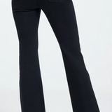 Power Stretch Pull-On Flare Jeans, Black001