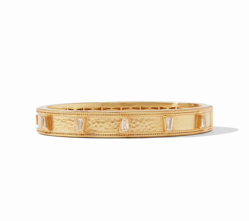 Aurora Stone Hinge Bangle, Cubic Zirconia
