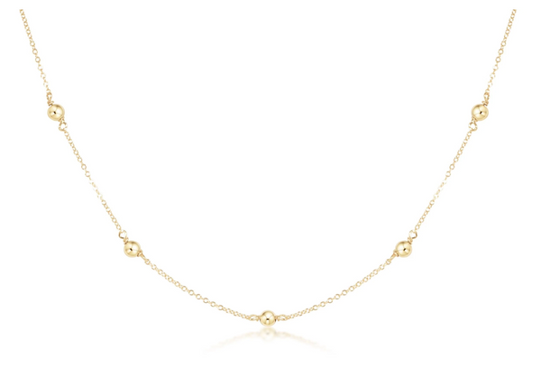 17" Choker Simplicity Chain Gold, Classic 4mm