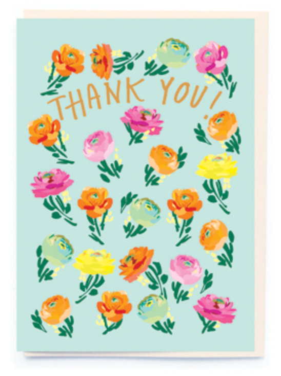 Ranunculus Thank You Card