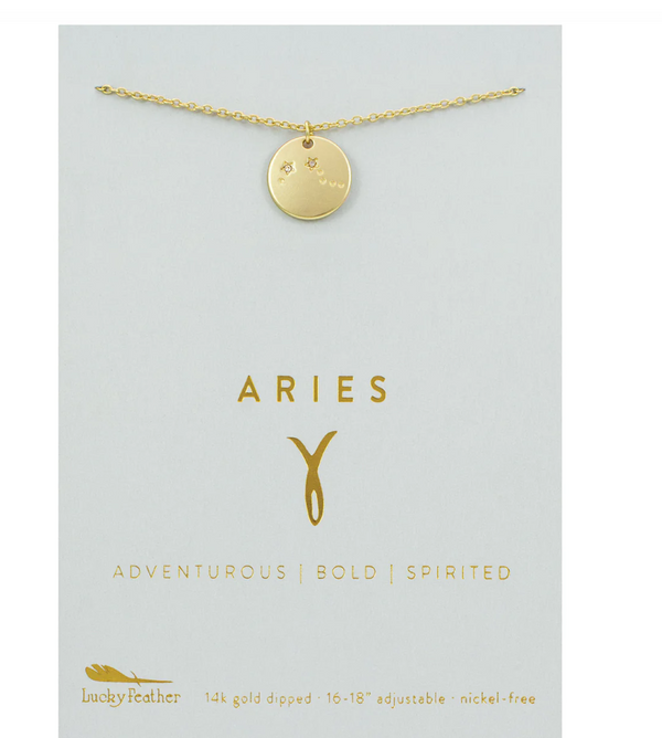 Zodiac Necklace, Aries