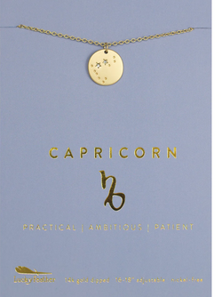 Zodiac Necklace, Capricorn