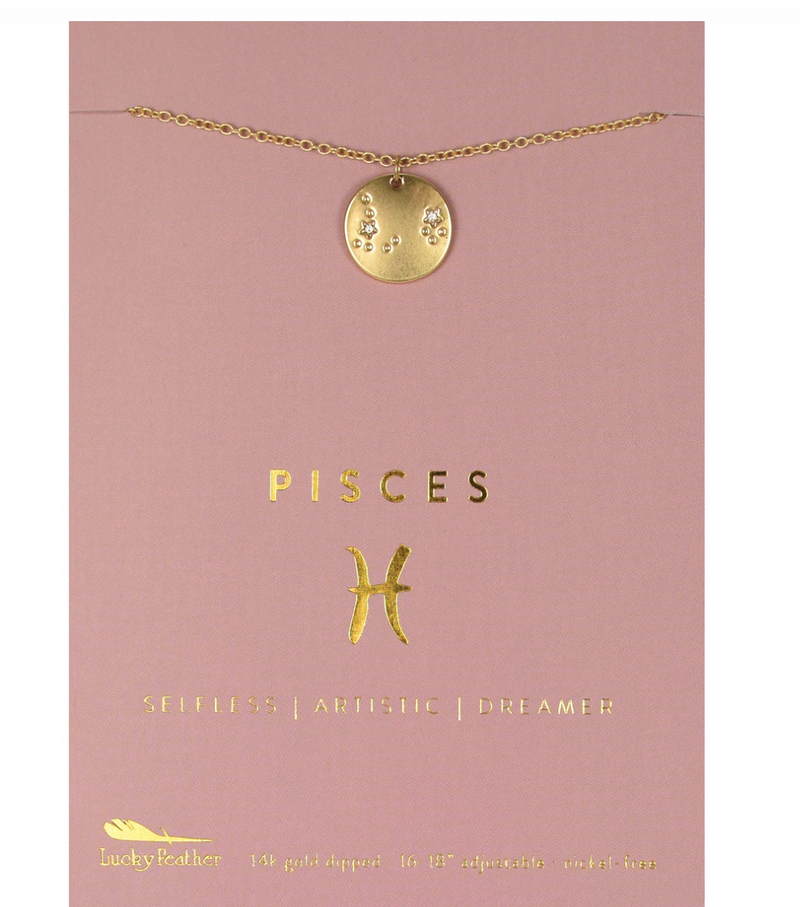Zodiac Necklace, Pisces