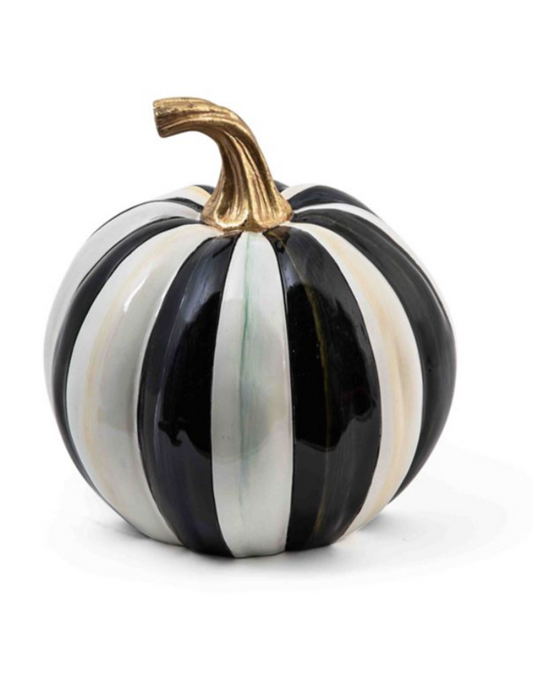 Courtly Stripe Glossy Pumpkin, Small