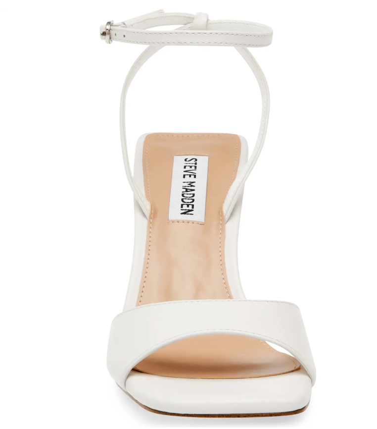 Rozlyn Heel, White Leather