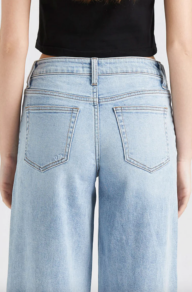 Jolie Mid Rise Wide Leg Jean, Blue