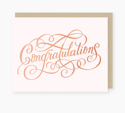 Rose Gold Congratulations Card