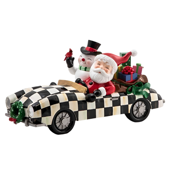 Granny Kitsch Special Delivery Santa Car