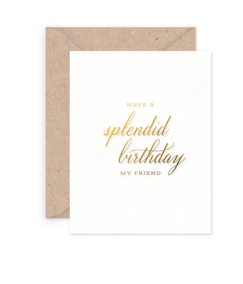 Splendid Birthday Greeting Card