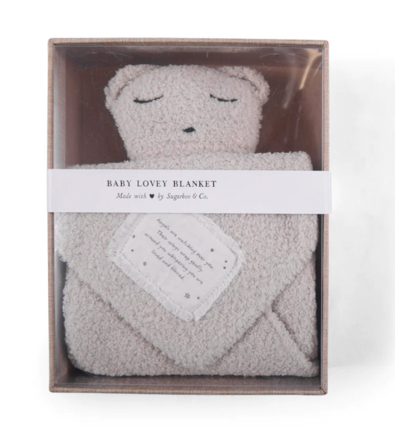 Angels Are Watching Bear Baby Lovey Blanket