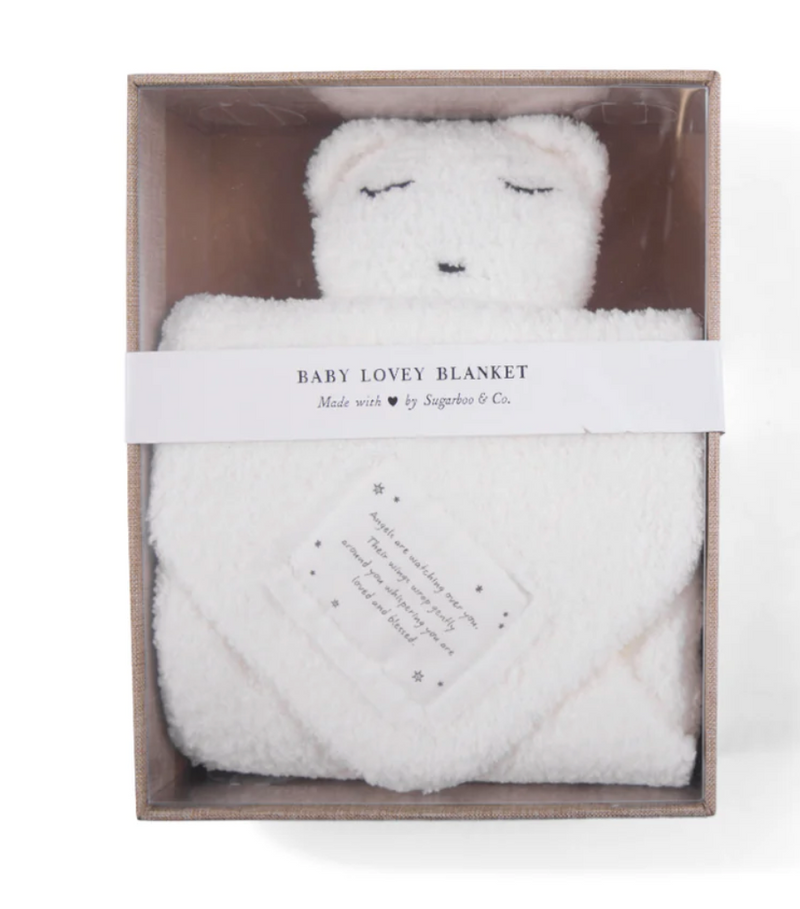 Angels Are Watching Bear Baby Lovey Blanket
