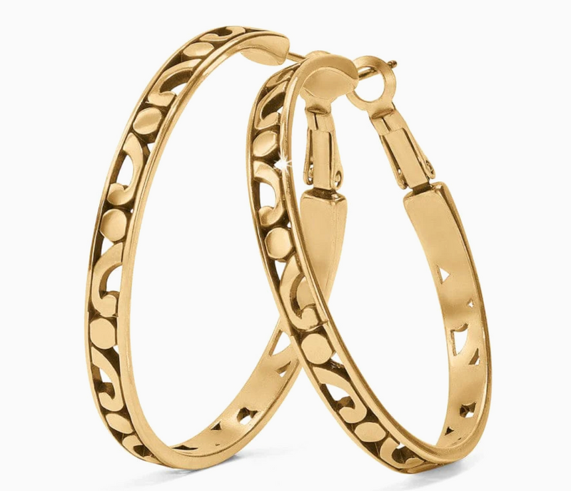 Contempo Large Hoop, Gold