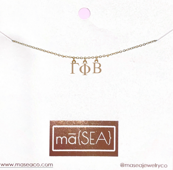 Mini Sorority Letter Necklace