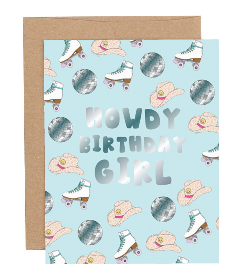 Howdy Birthday Girl Greeting Card