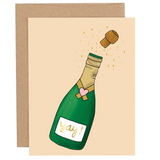 Champagne Yay Greeting Card