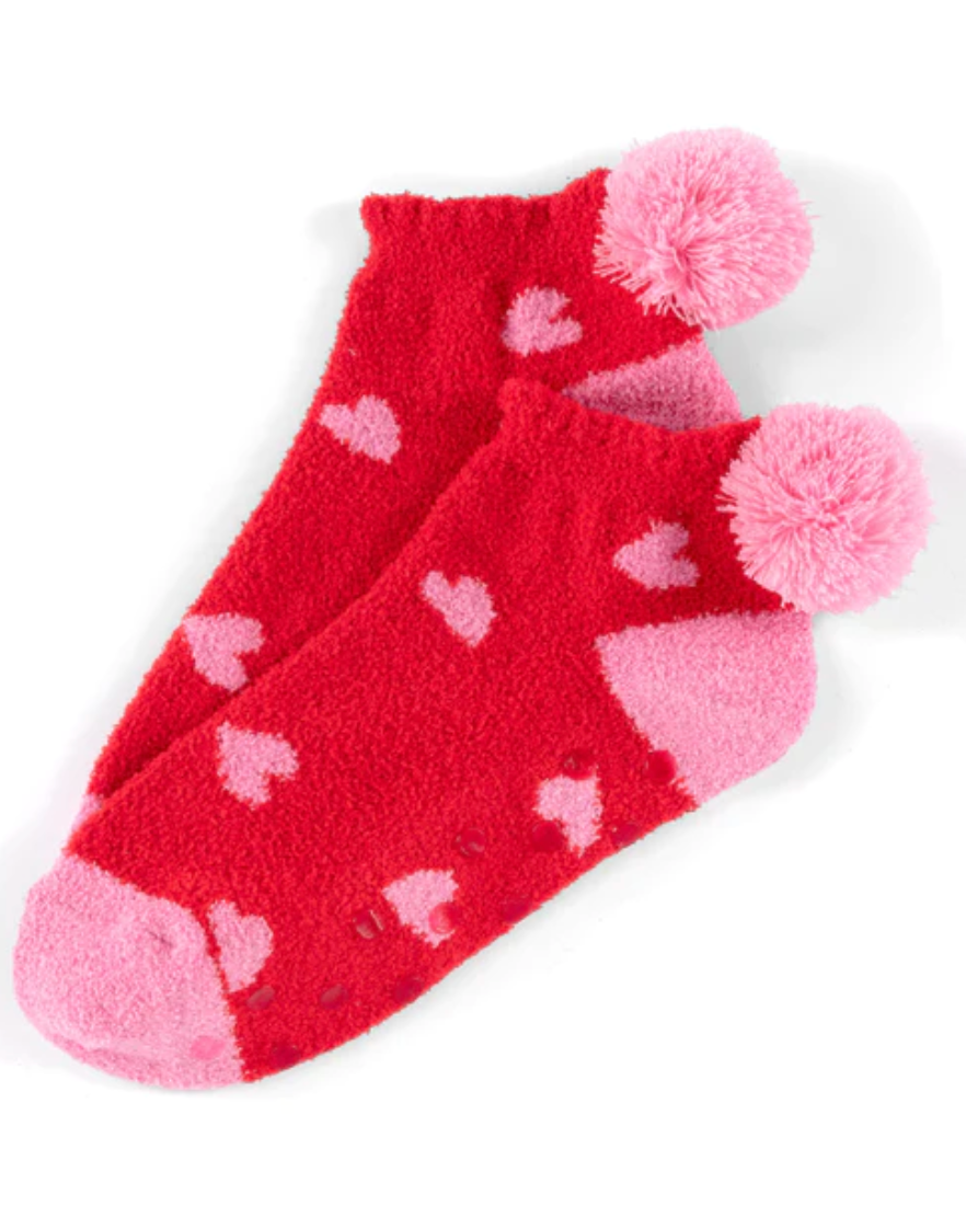 Heart Fuzzy Socks