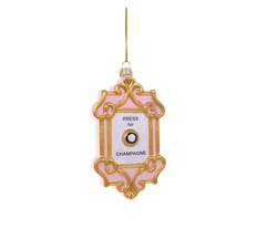 Champagne Button Ornament