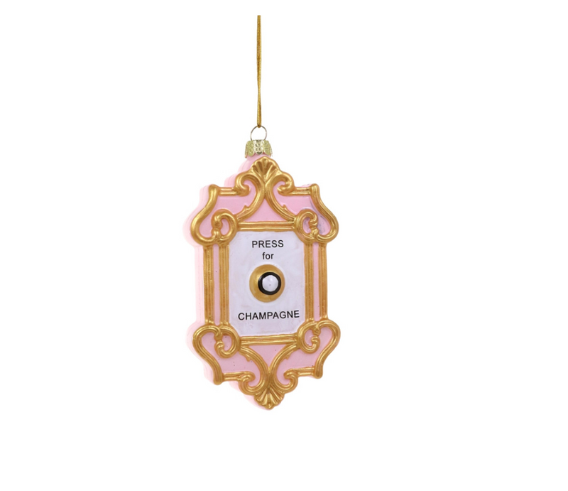 Champagne Button Ornament