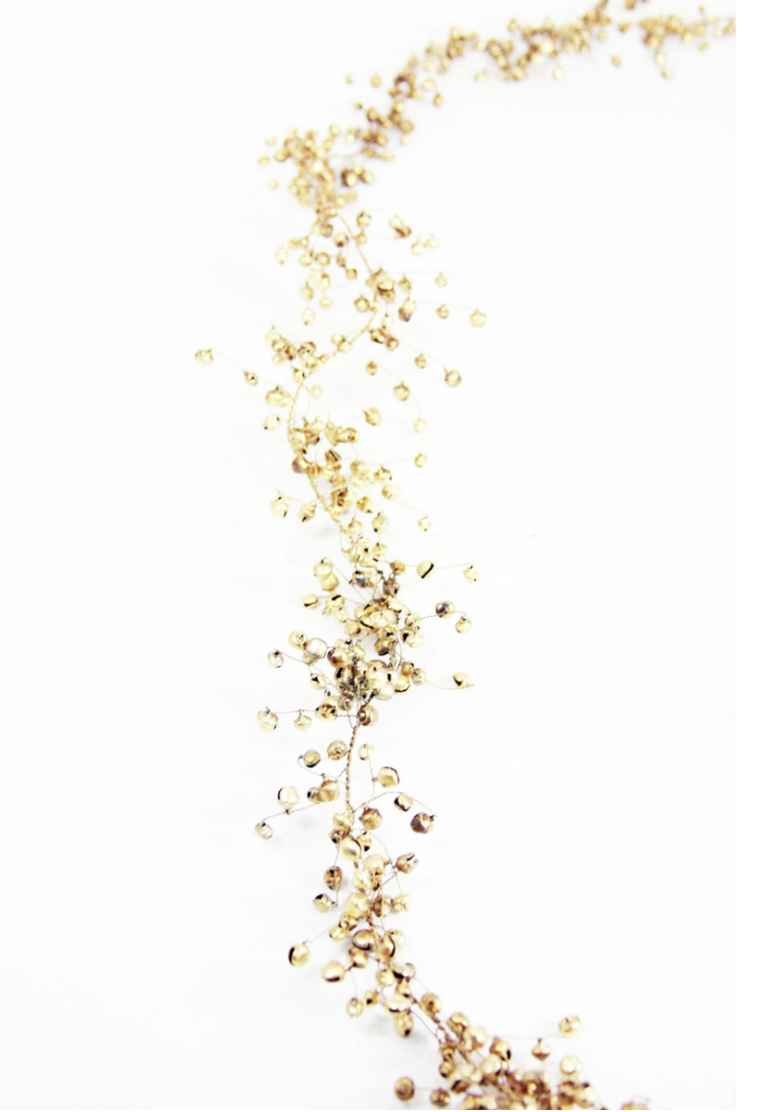 6 ft Gold Jingle Garland
