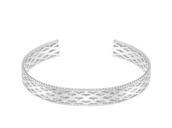 Graceful Mini Cuff Bracelet, Silver