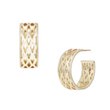 Graceful Mini Hoop Earrings, Gold