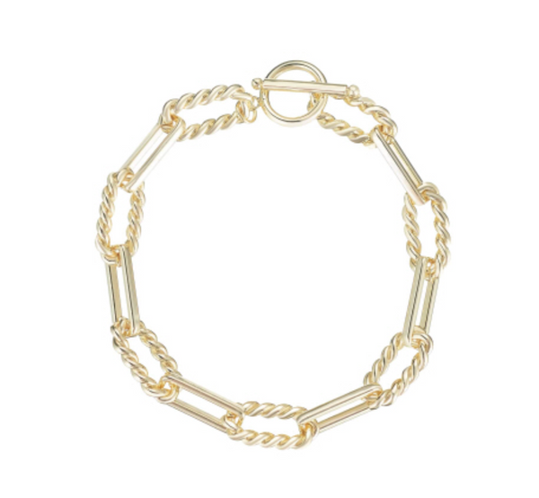 She's Spicy Chain Link Bracelet, Gold