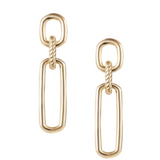 She's Spicy Link Statement Earrings, Gold