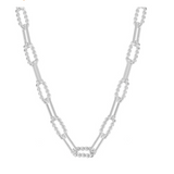 She's Spicy Mini Chain Link Necklace, Silver
