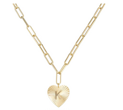 Adorned Heart Initial Necklace