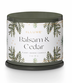 Balsam & Cedar Demi Vanity Tin Candle