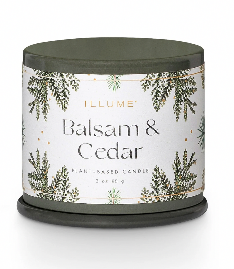 Balsam & Cedar Demi Vanity Tin Candle