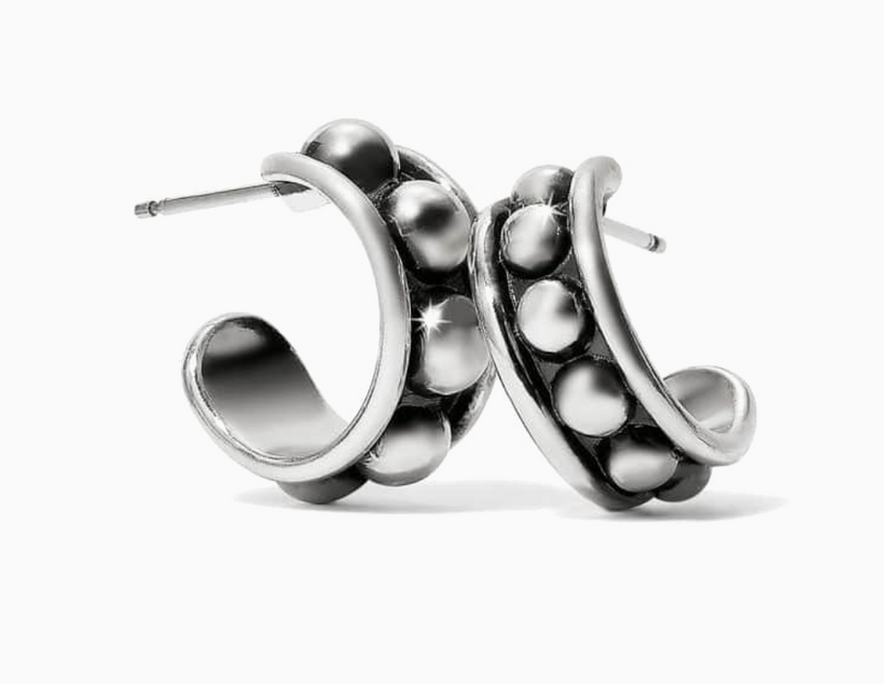 Pretty Tough Stud Post Hoop Earrings