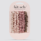 Ultra Petite Satin Scrunchies 6pc, Terracotta
