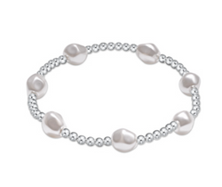 Admire Sterling 3mm Bead Bracelet, Pearl