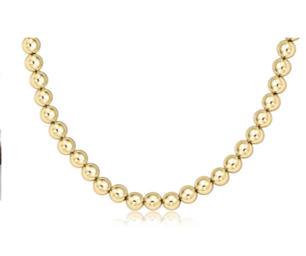 15" Choker Classic Gold 7mm Bead