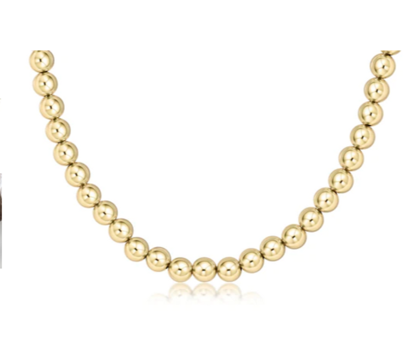 15" Choker Classic Gold 7mm Bead