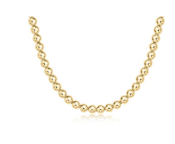 15" Choker Classic Gold 6mm Bead