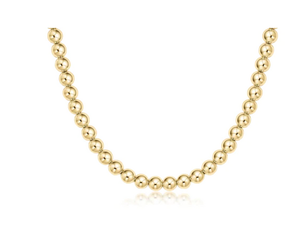 15" Choker Classic Gold 6mm Bead