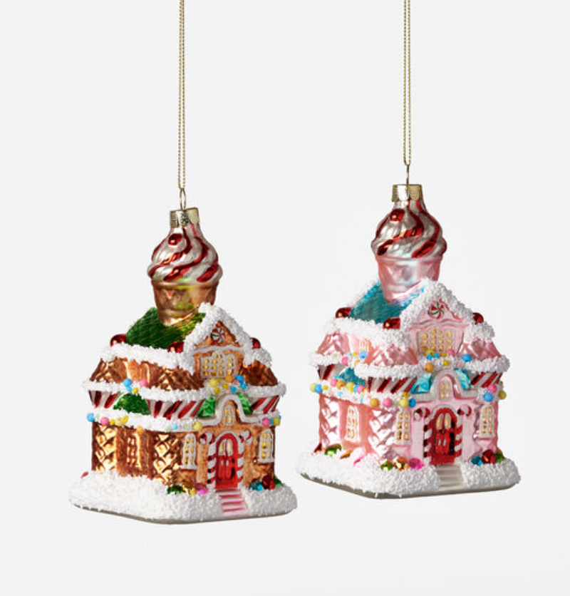 Home Sweet Home Glass Ornament