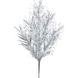 28" Silver Tinsel Spray