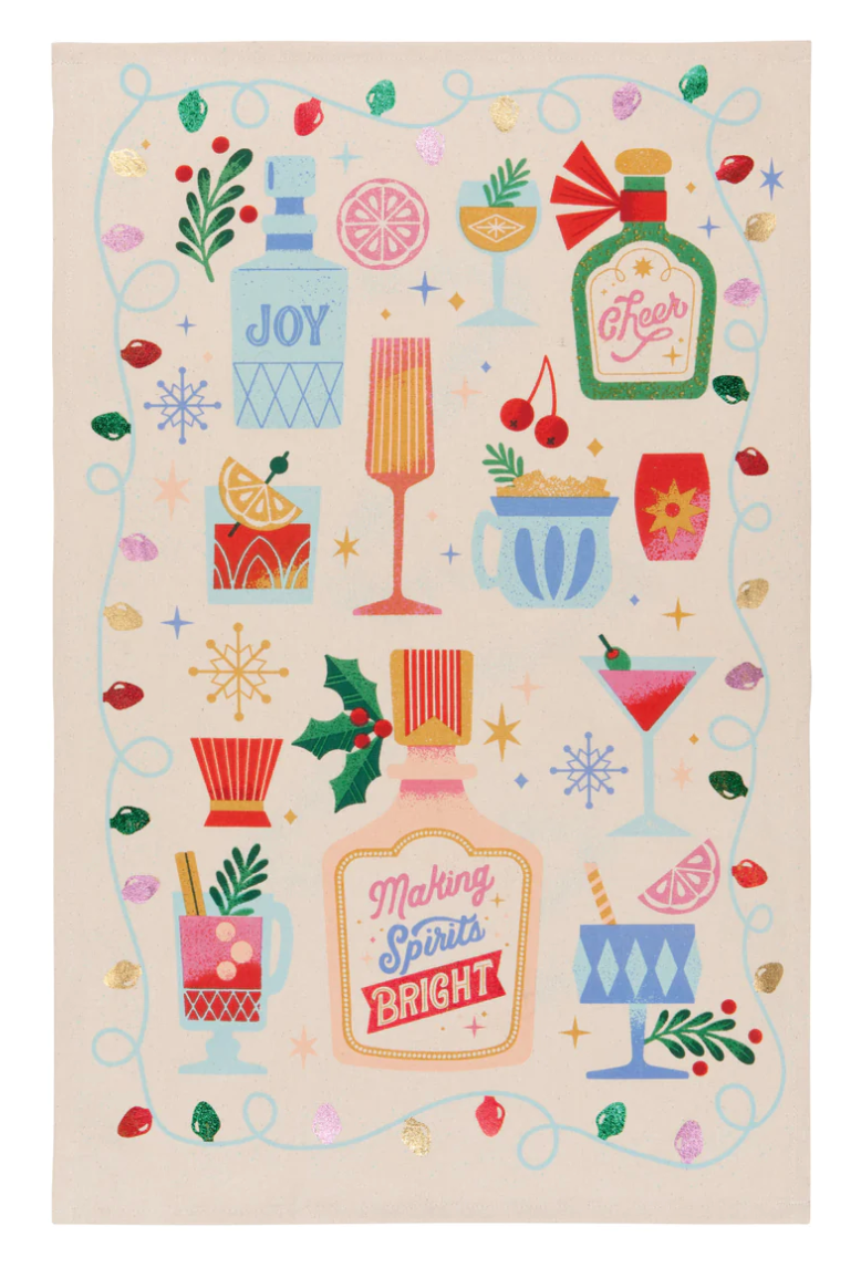 Spirits Bright Cotton Dishtowel