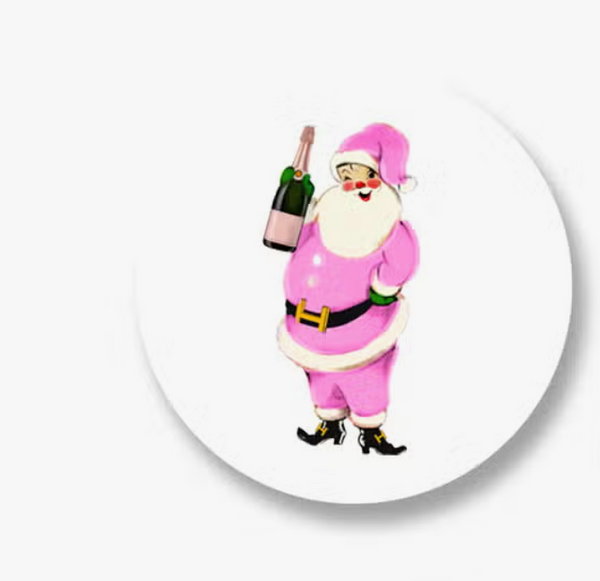 Santa Champagne Coaster
