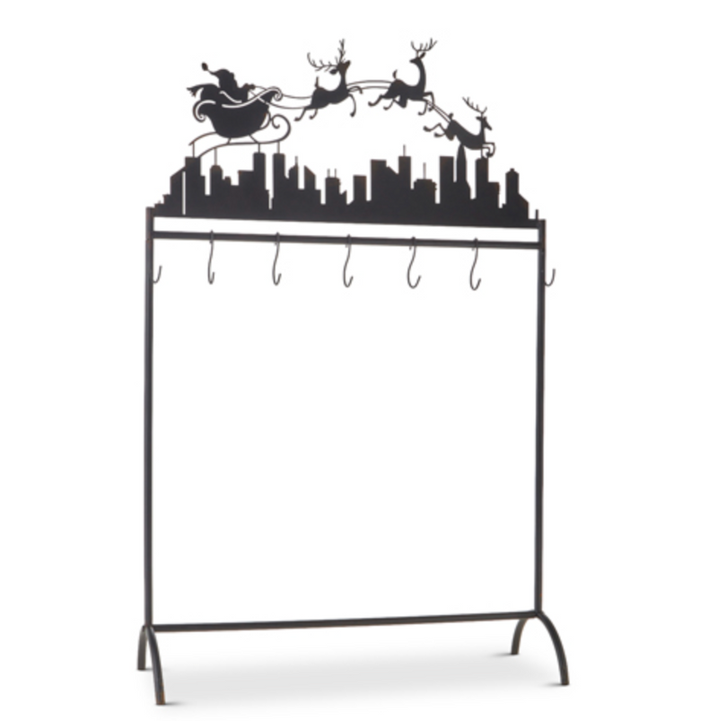 Up On The Rooftop Stocking Holder Stand