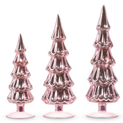 Pink Metallic Trees
