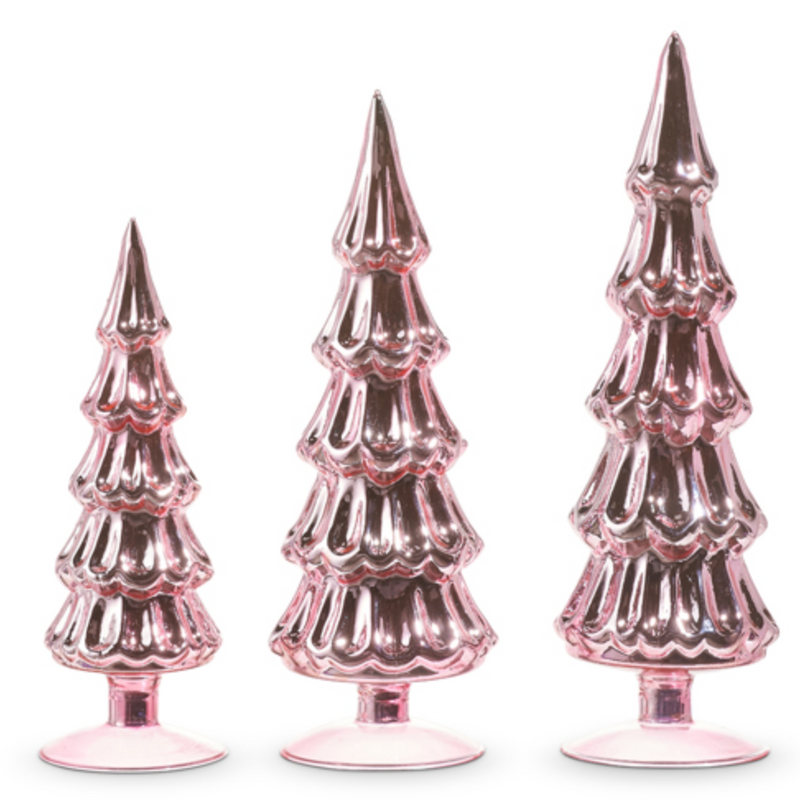 Pink Metallic Trees
