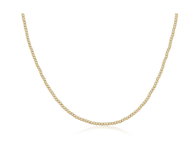 15" Choker Classic Gold 2.5mm Bead
