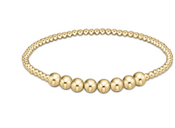 Classic Beaded Bliss 2.5mm Bead Bracelet 5mm Gold